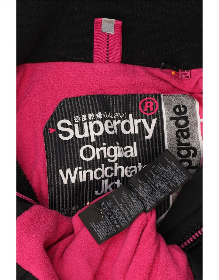 Giacca a vento oversize da donna SUPERDRY UK 10 piccola nera