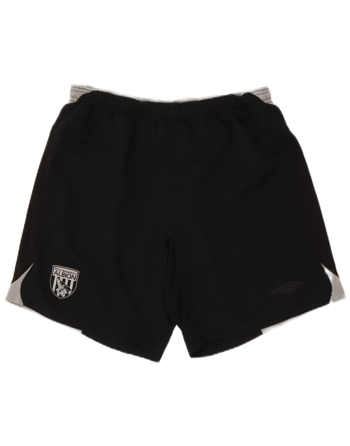 Pantaloncini sportivi grafici da uomo Umbro XL Poliestere color block nero