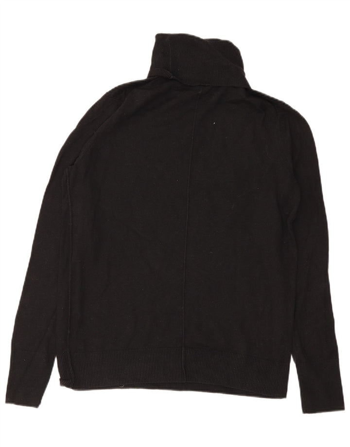 Maglione maglione da uomo con collo alto Gap piccolo in cotone nero