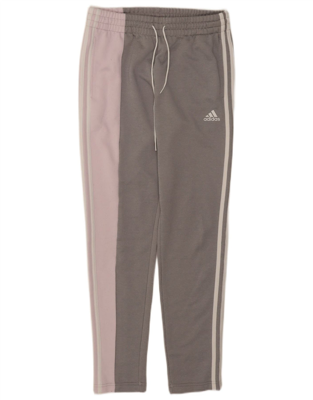 Pantaloni da tuta da donna Adidas UK 8/10 Small Grigio Colourblock Poliestere