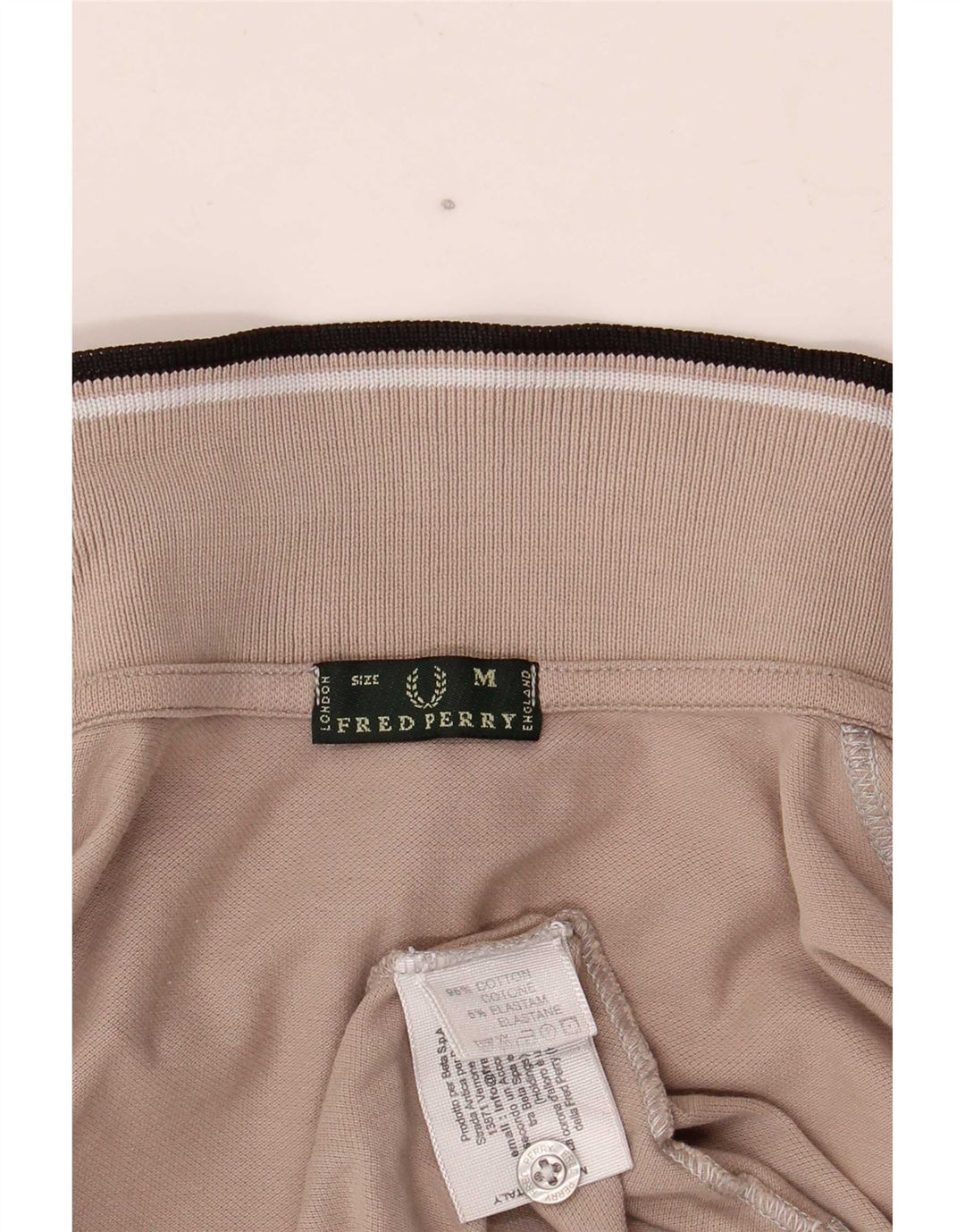 Polo da donna Fred Perry UK 12 in cotone grigio medio