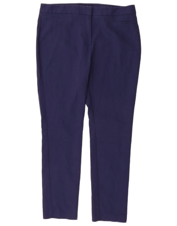 Pantaloni casual slim da donna Marks & Spencer UK 16 Large W34 L28 Blu navy