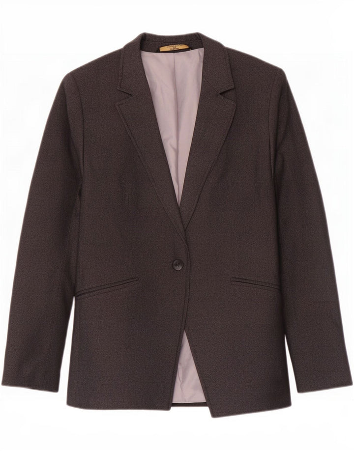 Giacca blazer a 1 bottone Marks & Spencer da donna St. Michael UK 14 grande grigia