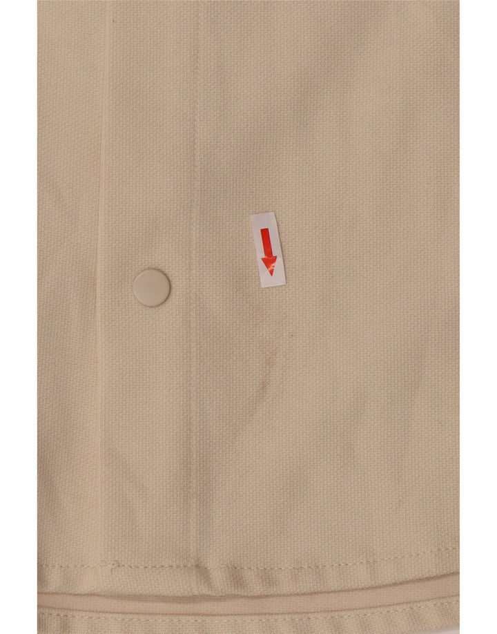 Camicia Zara da uomo a maniche corte piccola in poliestere beige