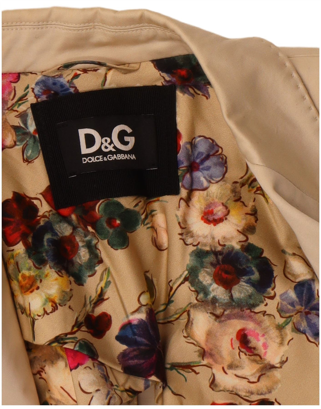 Giacca blazer a 2 bottoni da donna Dolce & Gabbana IT 46 grande classica beige