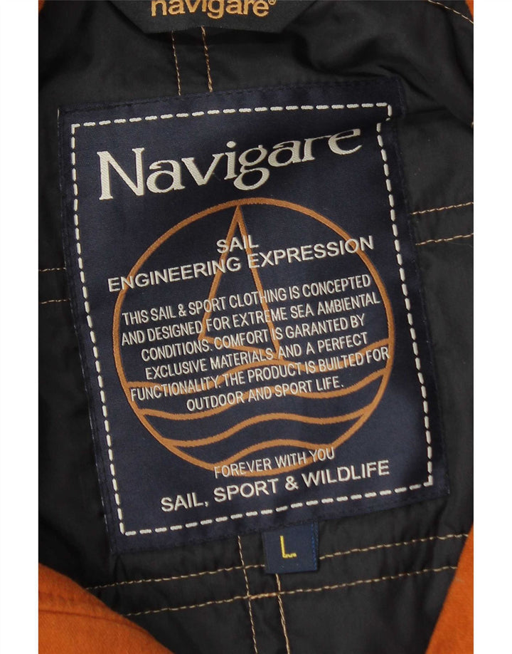 Giacca a vento da uomo Navigare UK 40 Large Marrone