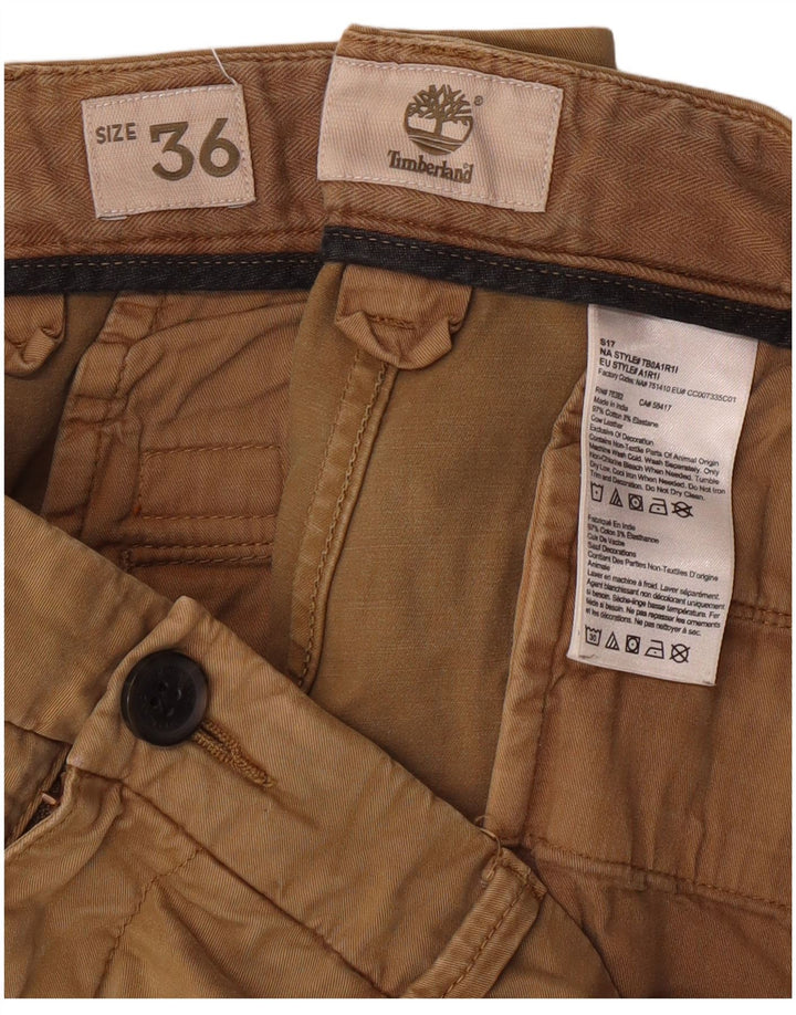 Pantaloncini chino da uomo TIMBERLAND W36 grandi in cotone beige