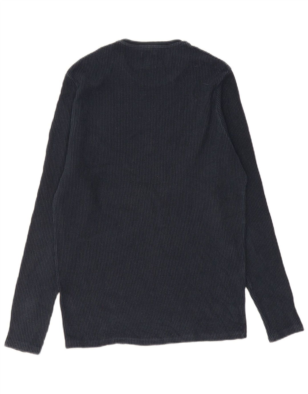 Top Zara da uomo a maniche lunghe blu navy medio