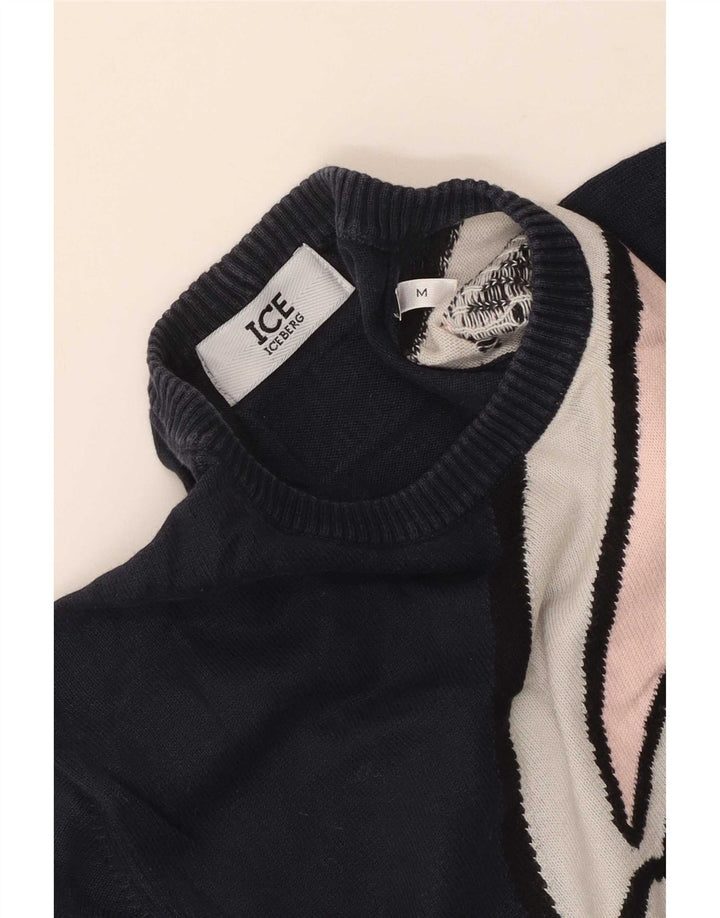 Iceberg Uomo Bugs Bunny Graphic Maglione girocollo maglione blu navy medio