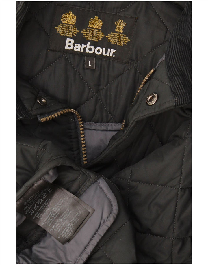 Giacca trapuntata da uomo Barbour UK 40 grande poliestere nero