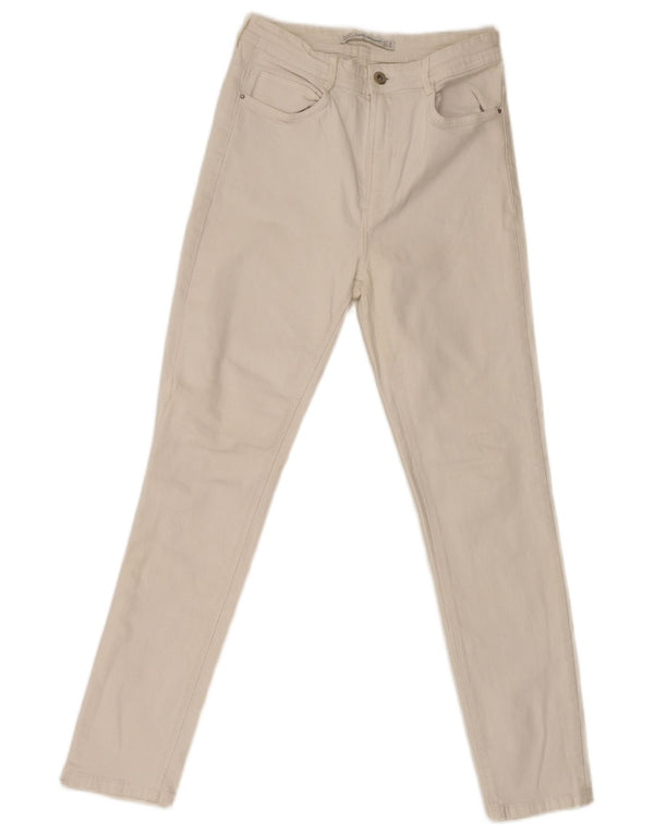 Jeans skinny Trafaluc da donna Zara EU 38 Small W28 L27 Cotone bianco