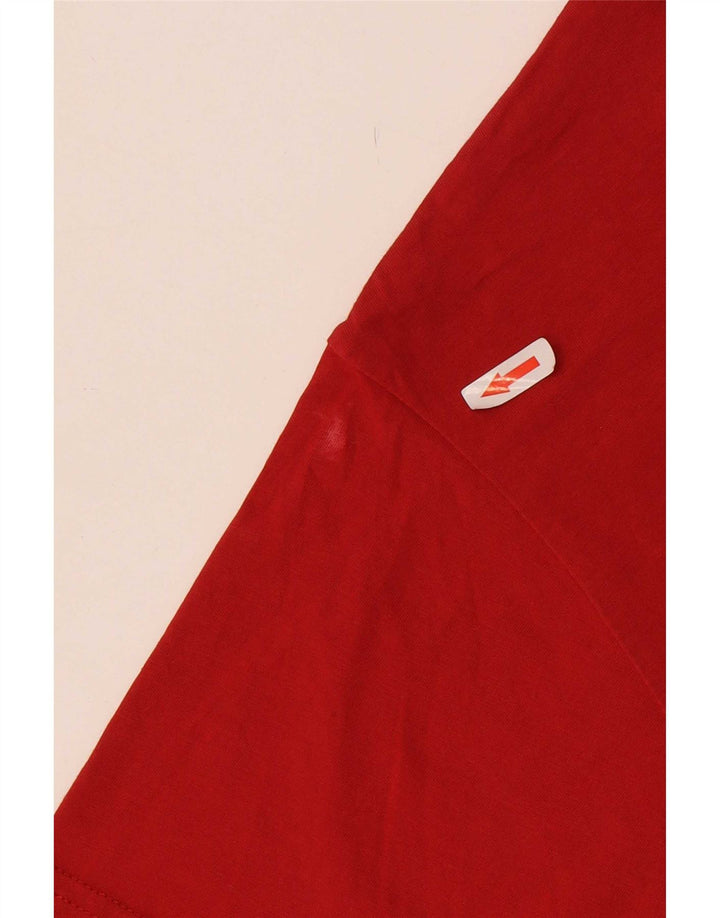 T-shirt grafica da uomo con vestibilità classica Vans, maglietta rossa media, in cotone