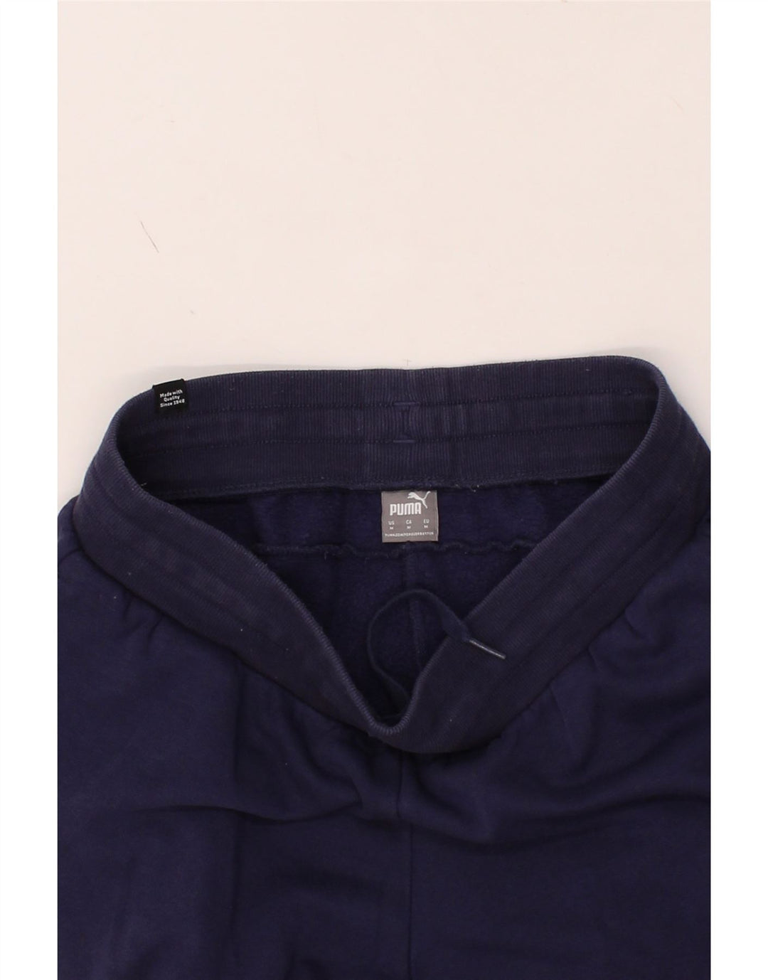 PUMA Mens Tracksuit Trousers Joggers Medium  Navy Blue Cotton Vintage Puma and Second-Hand Puma from Messina Hembry 