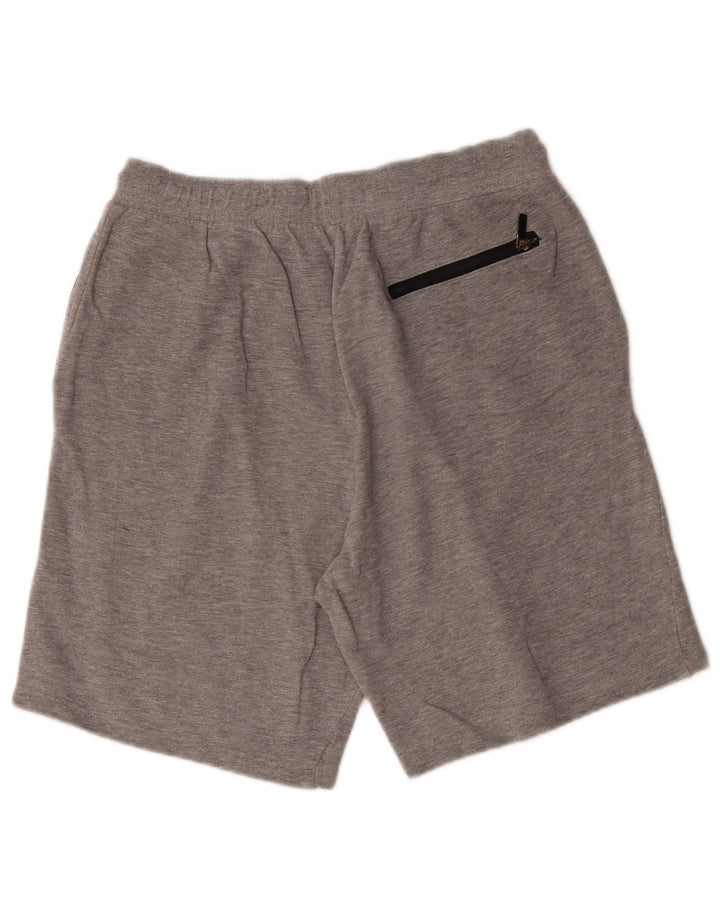 Pantaloncini sportivi da uomo Zara grandi in cotone chiazzato grigio