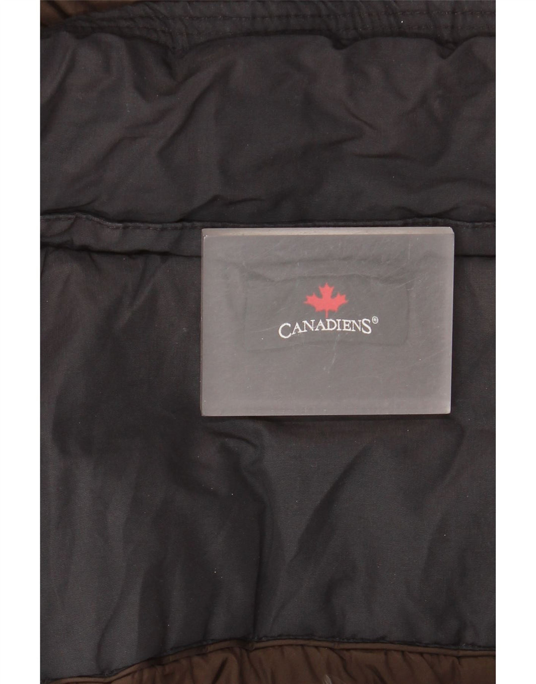 CANADIENS Cappotto imbottito con cappuccio da donna IT 42 Cotone medio nero