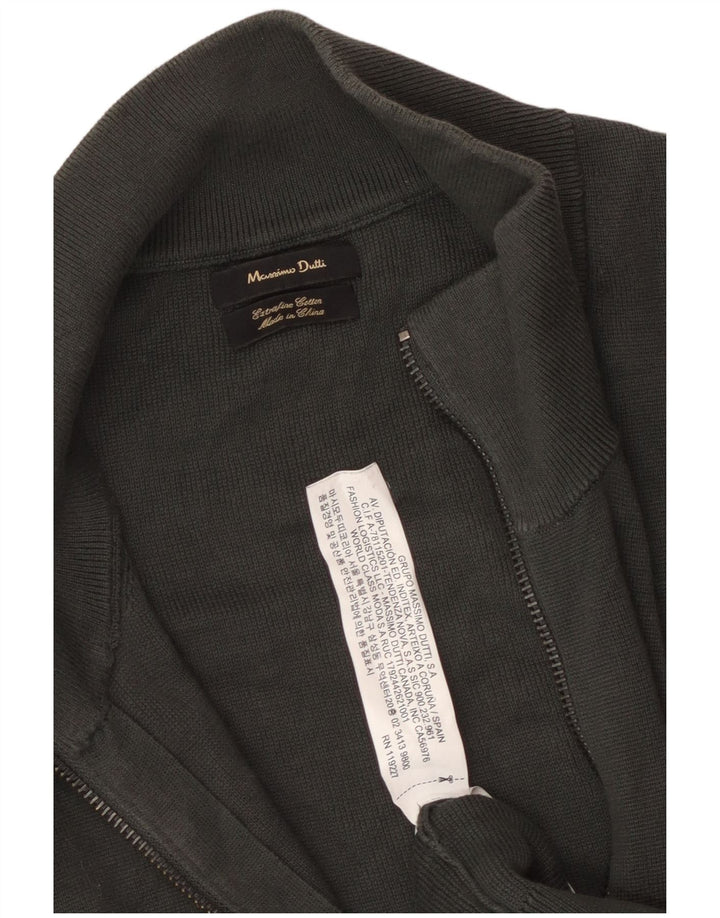 Maglione cardigan da uomo MASSIMO DUTTI 2XL cotone grigio