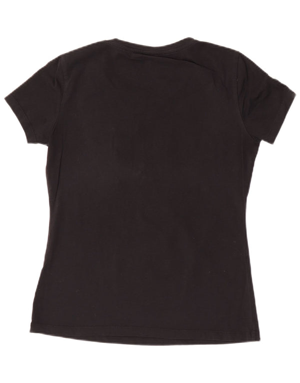 T-shirt grafica da donna Liu Jo Top UK 12 Medium Nero