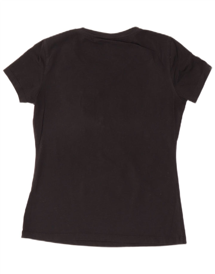 T-shirt grafica da donna Liu Jo Top UK 12 Medium Nero