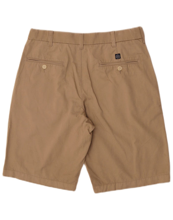 Pantaloncini chino da uomo Marks & Spencer blu Harbour W32 cotone beige medio
