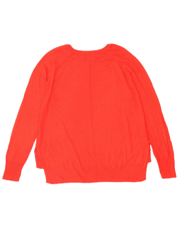 Maglione maglione con scollo a barca da donna Zara UK 14 rosso medio