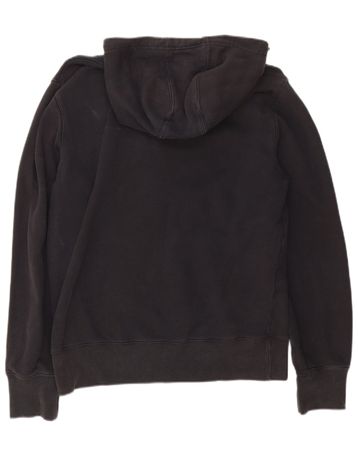 Maglione con cappuccio grafico da uomo Champion in cotone nero medio