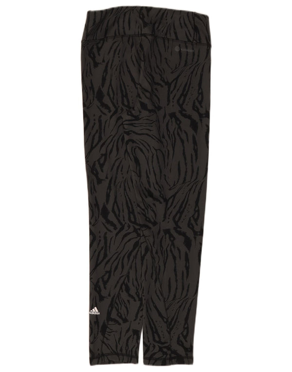 Leggings Adidas Bambina 13-14 anni Poliestere con stampa animalier grigio