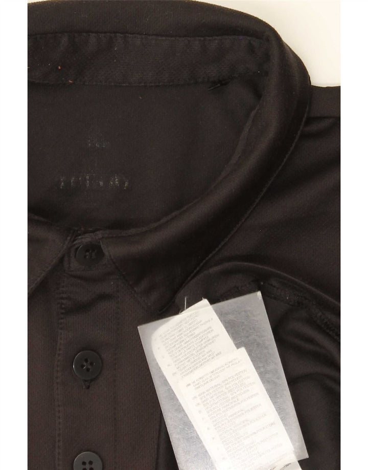 Polo Adidas Climalite da uomo XL in poliestere nero