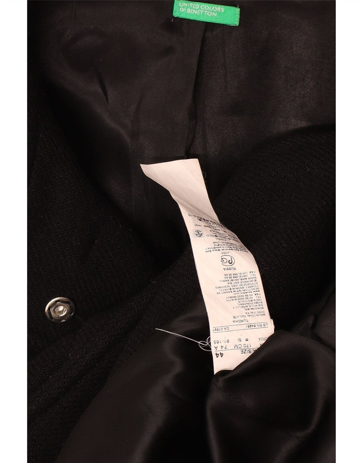 Montgomery con cappuccio da donna Benetton IT 44 medio nero in lana