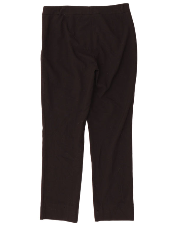Pantaloni da abito slim moderni da donna Marks & Spencer UK 12 medi W32 L29 neri