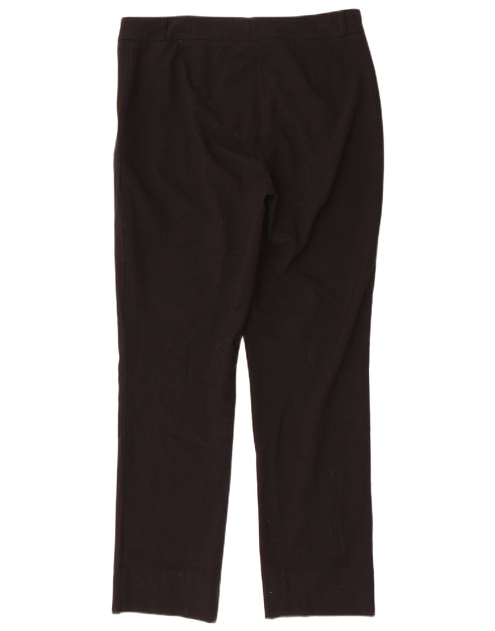Pantaloni da abito slim moderni da donna Marks & Spencer UK 12 medi W32 L29 neri