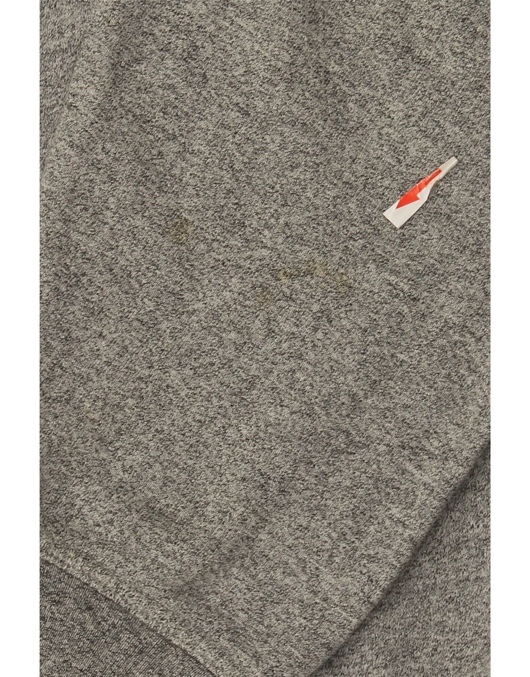 Felpa grafica da uomo Champion, maglione grande, cotone chiazzato grigio