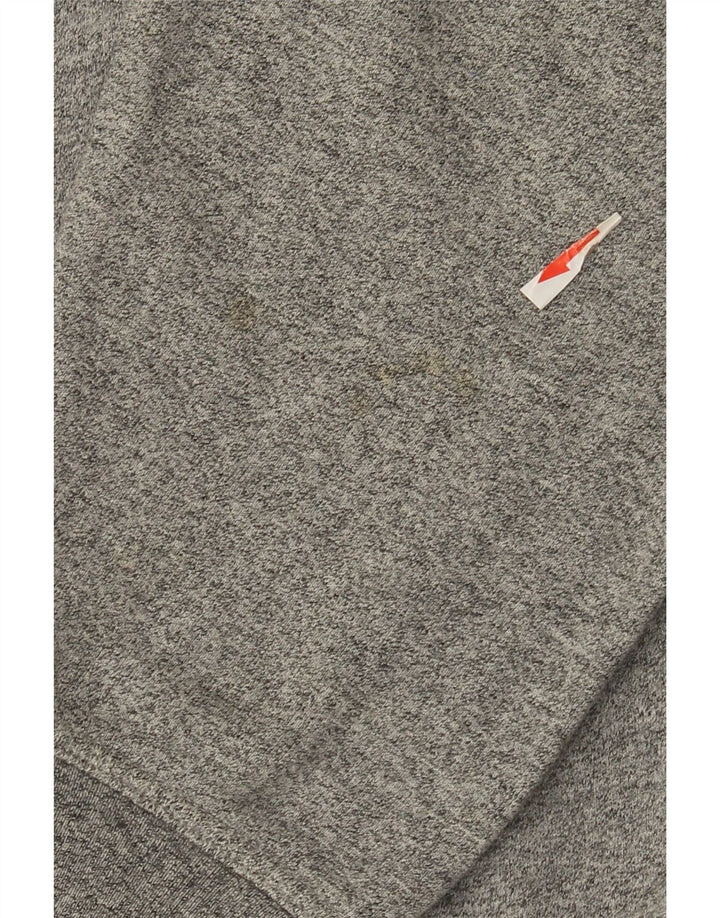 Felpa grafica da uomo Champion, maglione grande, cotone chiazzato grigio