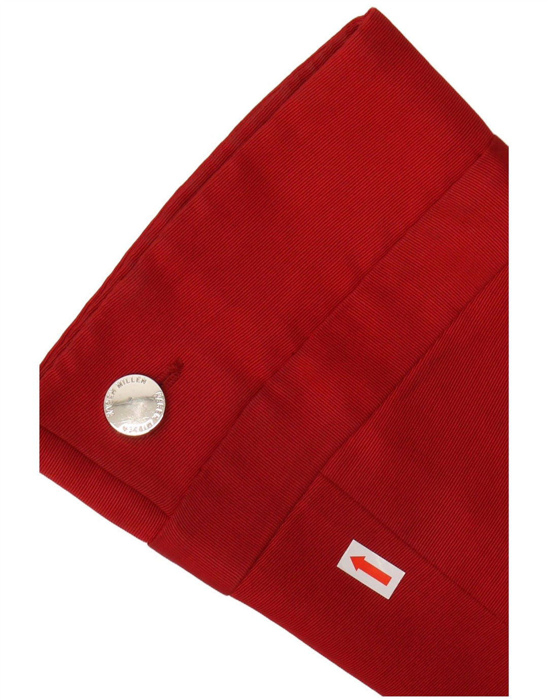 KAREN MILLEN Soprabito da donna con maniche a 3/4 UK 10 Piccolo cotone rosso