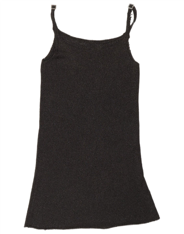Abito sottoveste da donna Benetton UK 10 piccolo nero