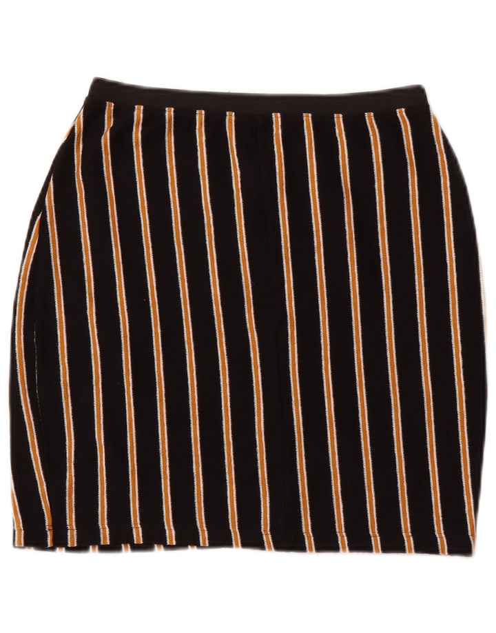 ZARA Womens Pencil Skirt Large W30 Black Striped