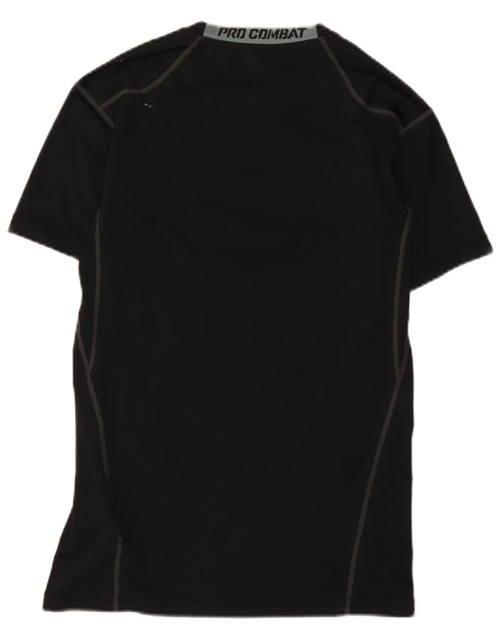 T-shirt grafica Nike Dri Fit da donna, taglia UK 16, grande, poliestere nero