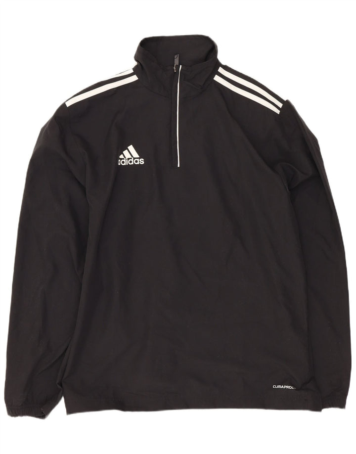Top da tuta Adidas Clima Proof Pullover da uomo UK 34/36 Small Nero