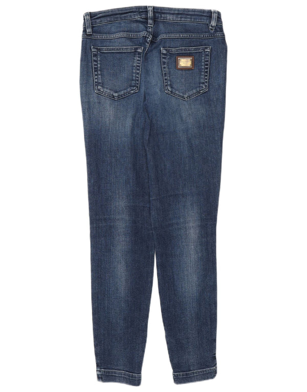 Dolce & Gabbana Womens Zatiny Skinny Jeans IT 40 Small W26 L28 Blue Cotton