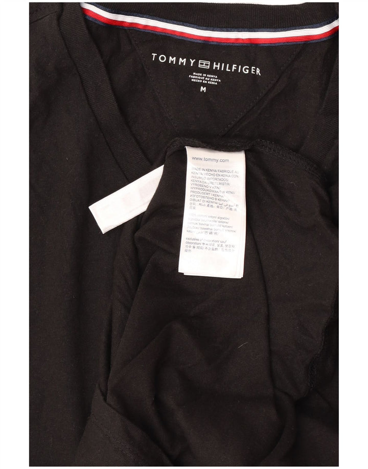 T-shirt da uomo Tommy Hilfiger Top in cotone nero medio