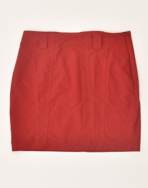 Gonna Tubino a Vita Alta Donna KRIZIA IT 46 Large W30 Viscosa Rossa