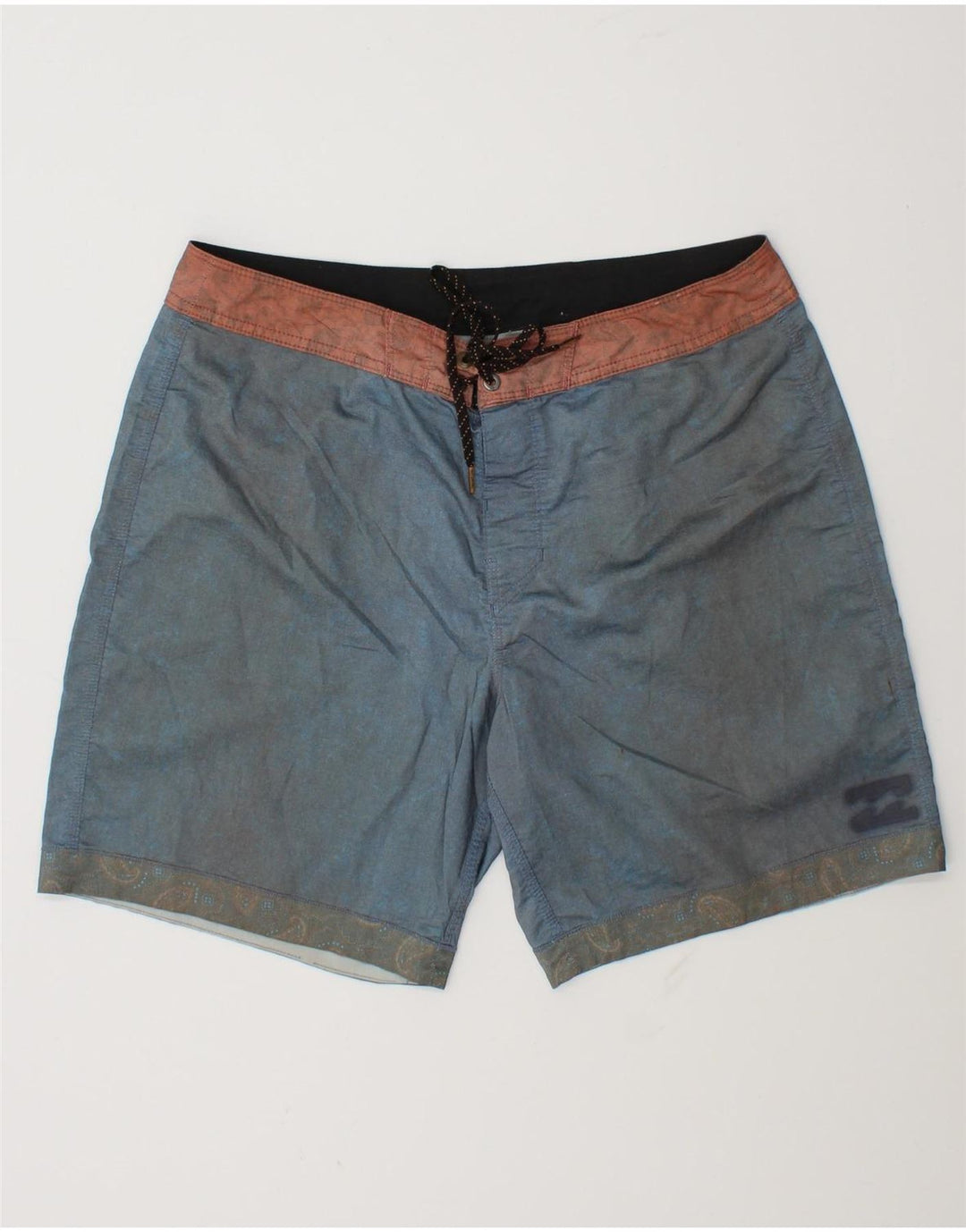 Pantaloncini da bagno da uomo Billabong in cotone blu medio