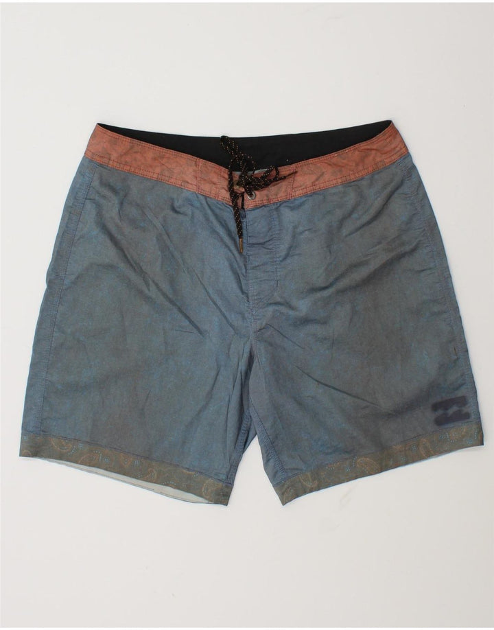 Pantaloncini da bagno da uomo Billabong in cotone blu medio