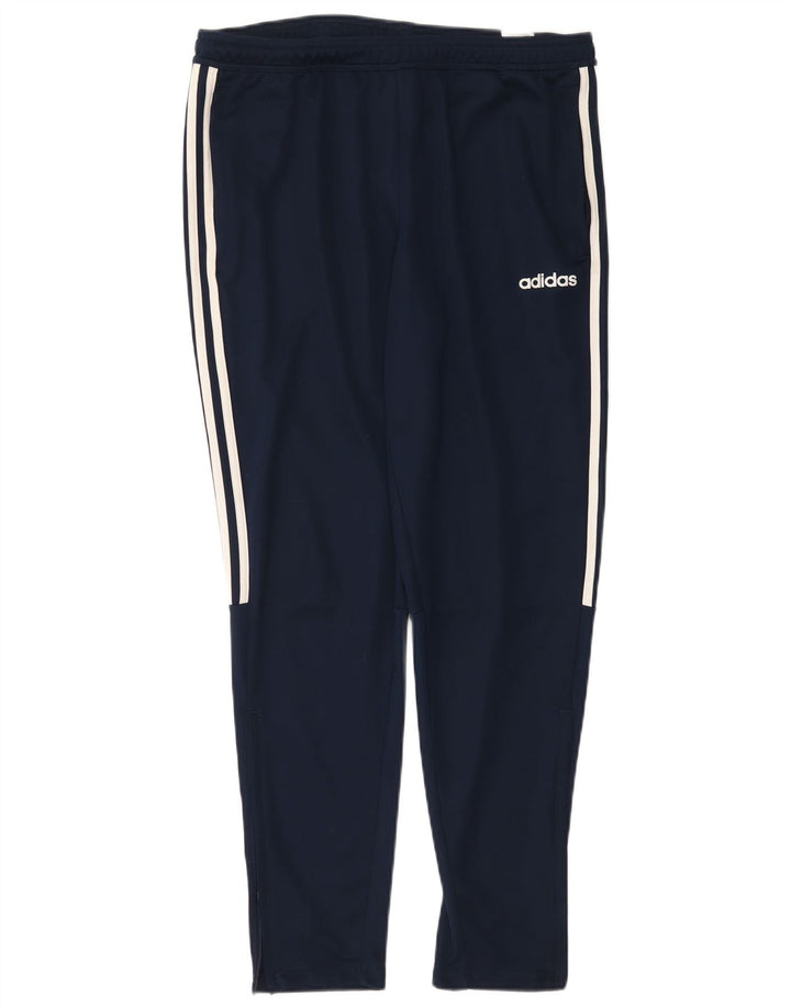 Pantaloni da tuta ADIDAS Aeroready da uomo grandi in poliestere blu navy