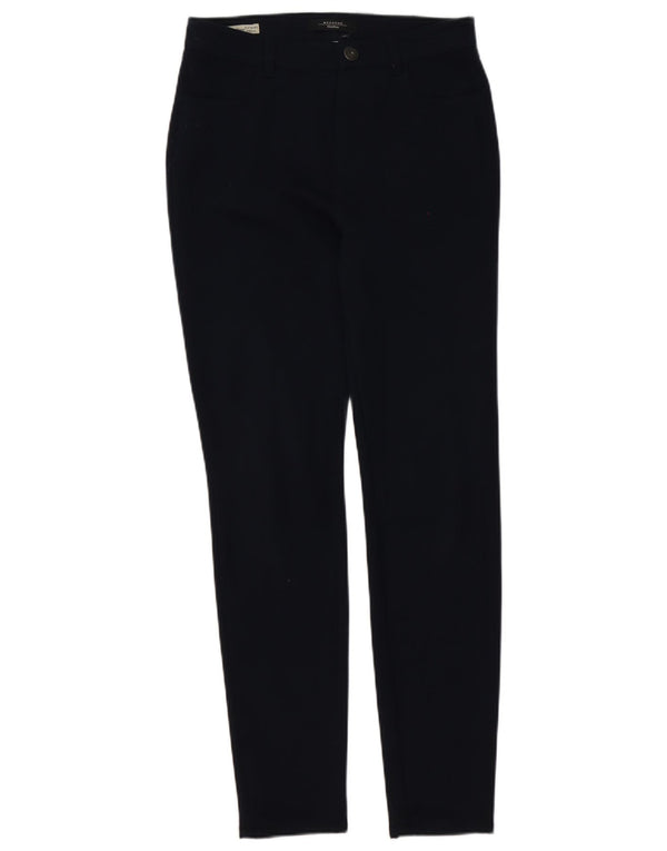 Pantaloni chino slim da donna Max Mara UK 6 XS W26 L30 poliestere blu navy