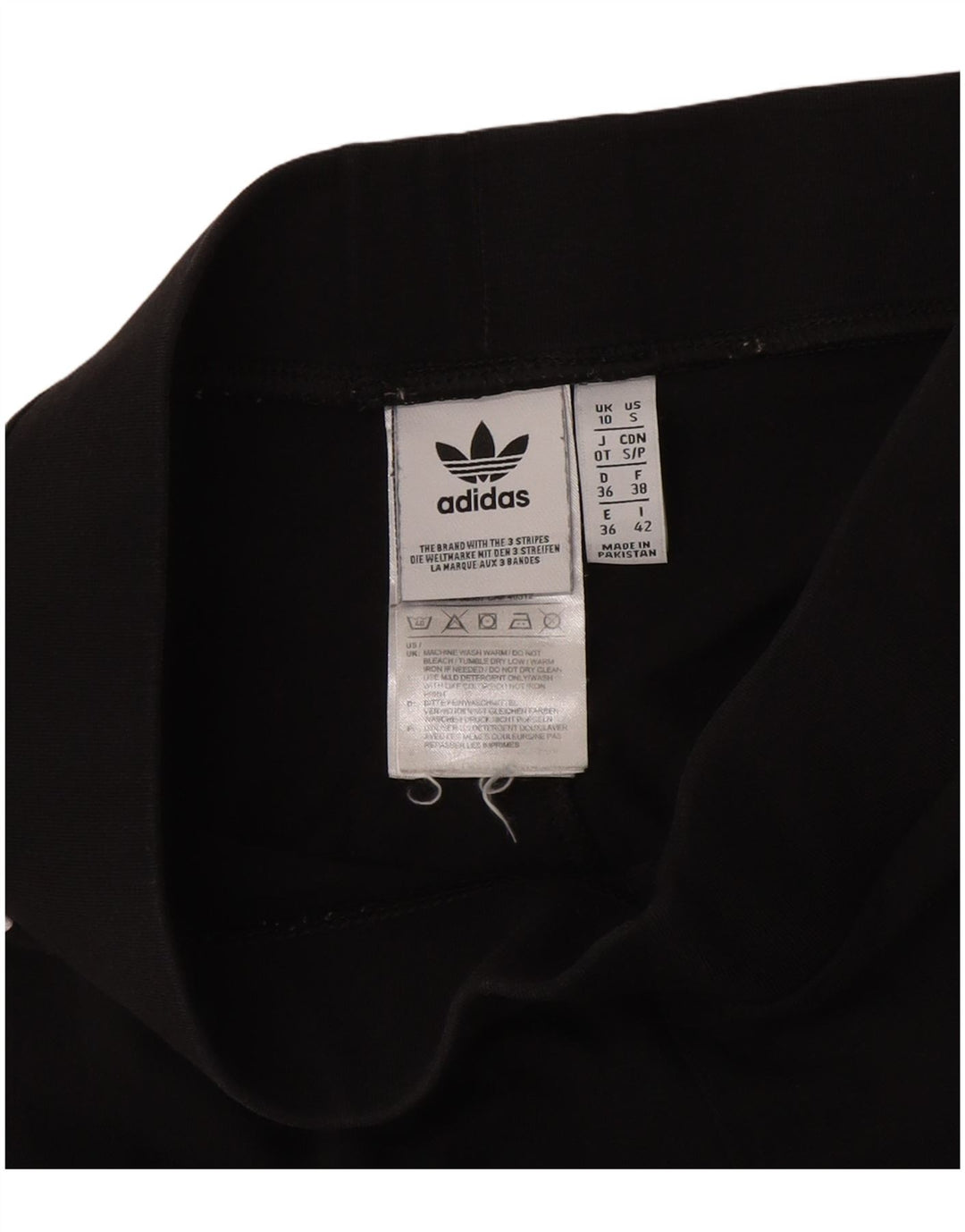 Leggings Adidas da donna UK 10 piccolo cotone nero