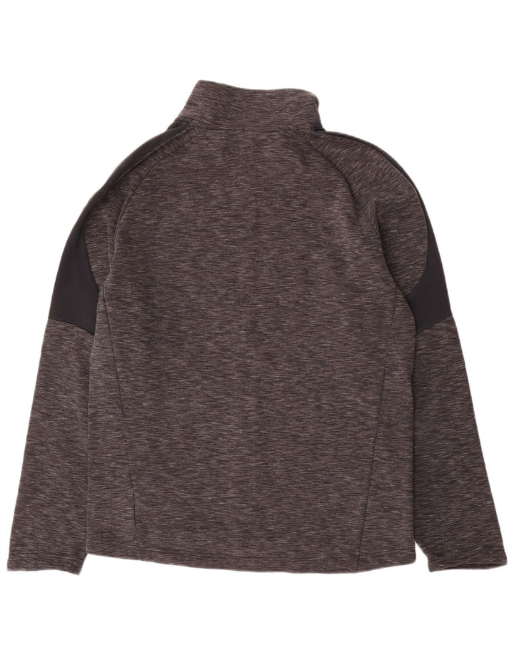 Giacca da tuta da uomo PUMA in cotone color block grigio medio