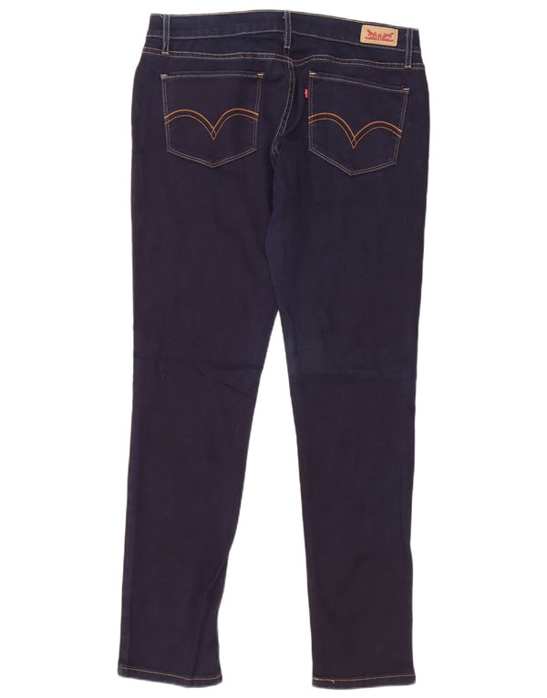 Jeans skinny Levi's da donna 524 US 11 Large W30 L32 Cotone blu navy