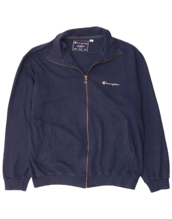 Giacca da ginnastica da donna Champion UK 16 Large in cotone blu navy