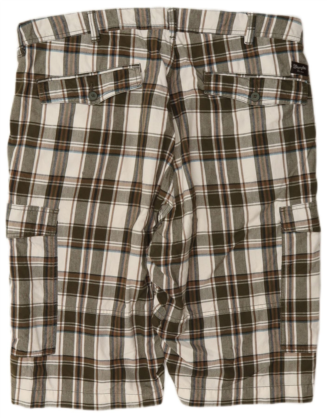 Pantaloncini cargo da uomo Wrangler W42 2XL cotone a quadri multicolore