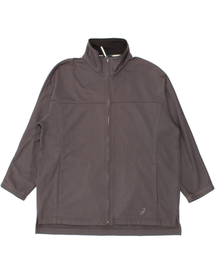 ASICS Mens 3/4 Sleeve Tracksuit Top Jacket XL Grey Vintage Asics and Second-Hand Asics from Messina Hembry 